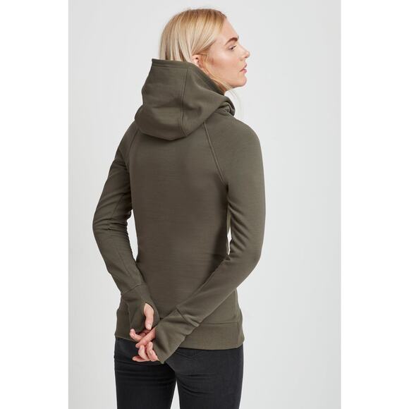 Stylish Olive Women's Hoodie - Picture 2 of 4